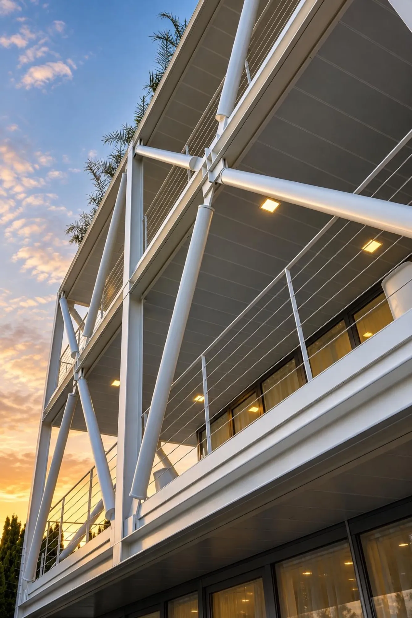 Edificio al atardecer